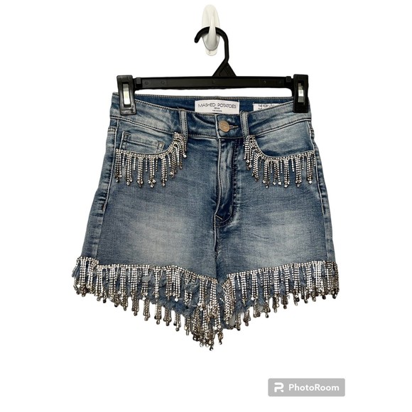 Mashed Potatoes Denim The Ruby Lou shorts 1/24 - Picture 1 of 5